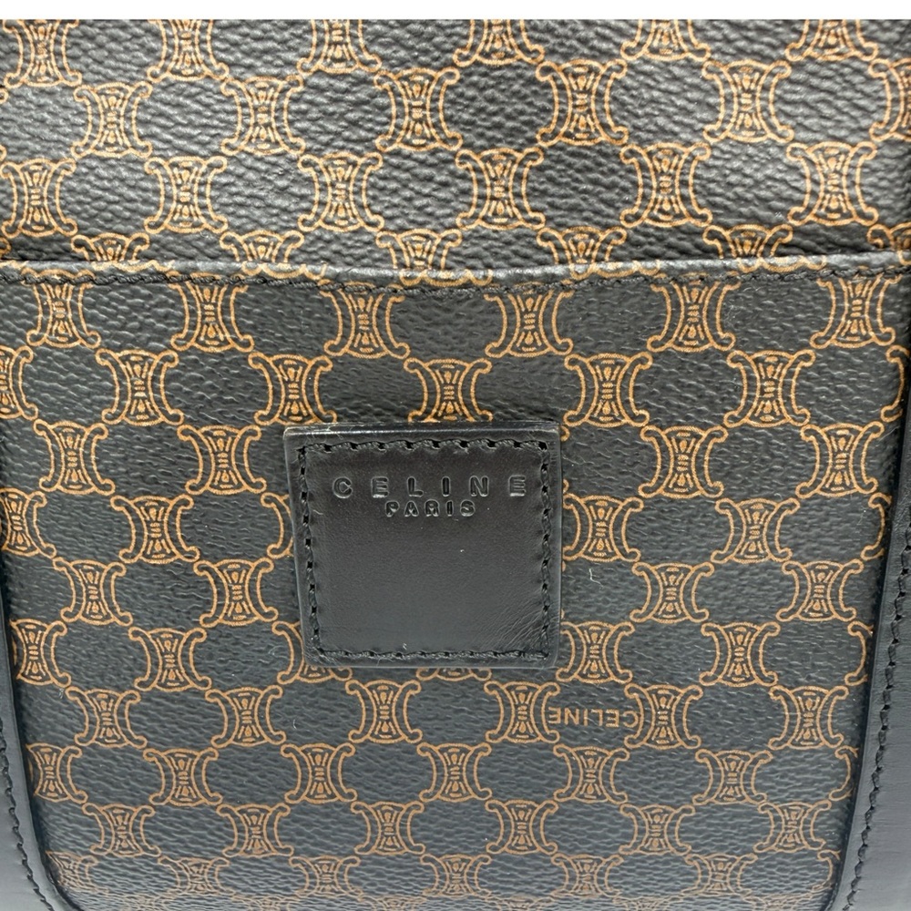 Celine Vintage Macadam Boston Bag Triomphe Canvas - Picture 8 of 14